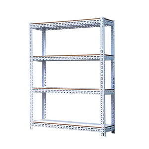 Peterack Sturdy Angle Steel Racking Custom Light Duty Rack Rivet Storage Removable Panel Steel Beam Warehouse Shelves